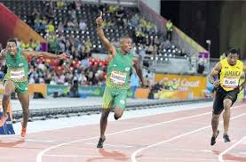 Sa is delivering a full house in the 100m, 200m and 400m. Blake Stumbles For Bronze