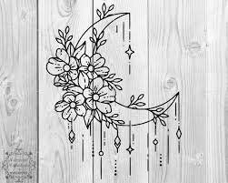 Free Free 163 Flower Moon Svg SVG PNG EPS DXF File
