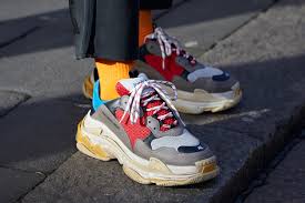Balenciaga's triple s shoe is made of leather, mesh, jersey and, at the toe box, a proprietary reflective 3m material, according to the realreal. Balenciaga S Triple S Sneakers Are Making Major Bucks For The Brand Footwear News