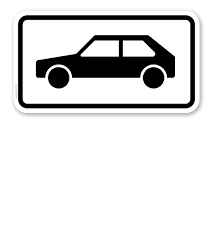 Zusatzzeichen günstig und schnell beim hersteller bestellen. Zusatzschild Nur Personenkraftwagen Verkehrsschild Vz 1048 10 Nach Stvo Zur Verkehrsfuhrung