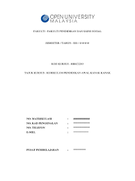 Upload, livestream, and create your own videos, all in hd. Assignment Oum Hbec2203 Kurikulum Pendidikan Awal Kanak Kanak