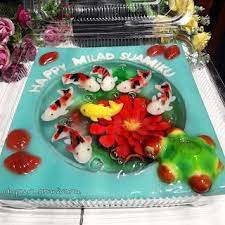 Setelah puding koi sudah dingin dapat dilepaskan dari cetakan dan dihias dengan pewarna orange dengan cotton bud untuk motif badannya dan pewarna coklathitam untuk mata. Pin Di Art Pudding Gallery Of Mine
