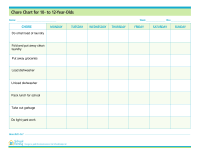 Chore Charts And Chore Lists Schoolfamily