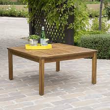 So, naturally, we had to buy it to see what all the hype was about! Amazon Com Capri Outdoor Teak Fnished Acacia Wood Coffee Table Kitchen Dining Outdoor Coffee Tables Coffee Table Wood Resin Patio Furniture
