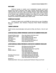 Tujuan lawatan haruslah relevan dengan topik. Kertas Kerja Lawatan Cameron Highland 2013