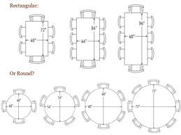 The standard size of a dining room table is typically 36 to 40 wide. 8 People Dining Table Sizes Fair Kitchen Table Sizes Dining Table Dimensions Round Dining Room Table Round Dining Room