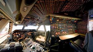 They included full double decker aircrafts (the three models in the top. Boeing 747 Cockpit How Things Fly