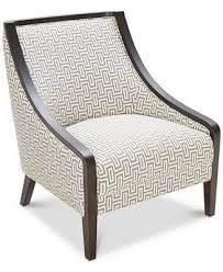 Shop Landor Printed Accent Chair Online At Macys Com Swooping Curves Of Exposed Dark Wood Printed Accent Chairs Fabric Accent Chair Comfortable Accent Chairs