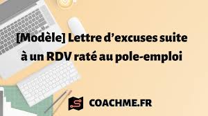 Je vous conseille de contacter directement votre agence pôle emploi afin de prendre rdv avec votre conseiller. Lettre D Excuses Suite A Un Rdv Rate Du Pole Emploi Modele