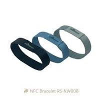 Pulseira NFC de tecido elástico com logotipo personalizado ...
