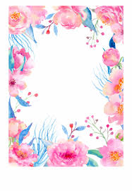 Smog blue graduate water colorful border background. Colorful Flower Border Transparent Colorful Transparent Picture Borders Transparent Png Download 3291624 Vippng