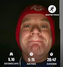 Good Morning Running friends from a wet and windy Dublin town Day 1498 and  5kms done this morning and we are halfway there #runwithal #runhappy  #runstreak Have a great day everyone and