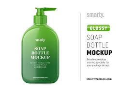 Glossy Soap Bottle Mockup In 2020 Bottle Mockup Cosmetic Bottles Soap
