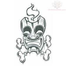 Tiki Mask With Bones Tattoo Design Tiki Tattoo Tiki Art Tiki Mask Check out our tiki doll selection for the very best in unique or custom, handmade pieces from our dolls & miniatures shops. pinterest