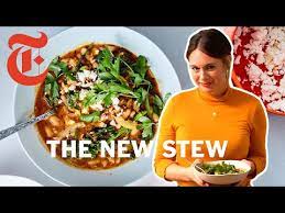17 Alison Roman S Spicy White Bean Stew Nyt Cooking Youtube Nyt Cooking Bean Stew Stew Recipes