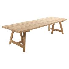 Table De Jardin En Teck Recycle 12 14 Personnes L300 Maisons Du Monde In 2020 Garden Table Outdoor Dining Table Balcony Furniture
