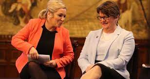 First minister arlene foster has called on deputy first minister michelle o'neill to apologise for her attendance at a funeral on tuesday. Sinn Fein And Dup Leaders Clash At Tory Conference