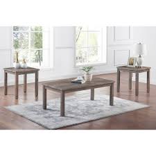 Coffee table (also cocktail table) is a multifunctional elongated low table of rectangular or oval shape. Furniture Of America Boisee 3 Piece Coffee Table And End Tables Set Overstock 32518733
