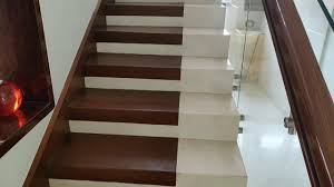 Decided to do away with the dated carpeted wood stairs and go with a modern jet black and and white look. Black And White Indian Marble Staircase Design With Wall Tiles Design And Price Youtube