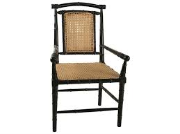 Noir Furniture Colonial Bamboo Hand Rubbed Black Dining Arm Chair Bamboo Chair Bamboo Dining Chairs Black Dining Chairs