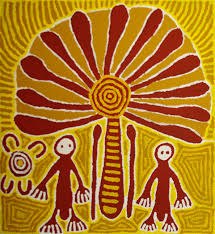 Australian Aboriginal Art Painting By Linda Syddick Napaltjarri Witch Doctor And Windmill 100 X 92 Cm Ls1629 Art Aboriginal Dreamtime Art Aboriginal Art