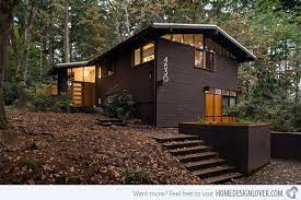 Put those two design concepts together to create one fabulous looking home. 15 Modern Contemporary Homes On A Hill Home Design Lover Mid Century Modern Exterior Modern Exterior Exterior House Colors