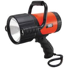 Black And Decker Flashlight With Stand Black Decker V2 Rechargeable Spotlight With Images Black Decker Area Lights Outdoor Power Equipment