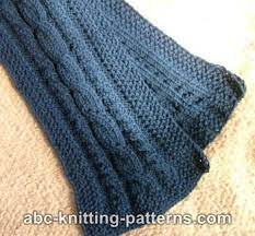 See more zigzag knitting patterns. Abc Knitting Patterns Three Cable Scarf