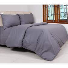 Selimut bed cover polos lembut tanpa sprei set: Badcover Polos Bahan Katun Warna Abu Abu Bedcover Polos Single Badcover King Shopee Indonesia