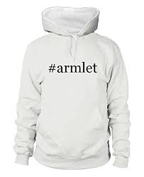 Armlet Hashtag Mens Adult Hoodie Sweatshirt White