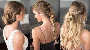 In case you are looking for a more comfortable and feminine look, with classic vibes around, this flower hairstyle trend variant can be quite a deal. 3 Easy Prom Hairstyles Youtube