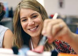 Class is in session at Wine and Design studio in Orcutt