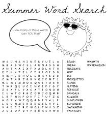 They will be searching for words like beach, popsicle, swimming, ball, sand, pool, and more. Summer Word Search Puzzles Best Coloring Pages For Kids