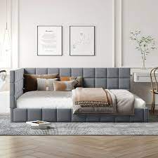 Mid Century Wood Sofa Bed Frame