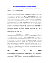 It is part of an external analysis when conducting a strategic analysis or doing market research. Doc Pest Analysis Examples Tay Crystal Academia Edu