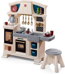 However, we have received questions surrounding the height of the counters on our play kitchens. Amazon Com Step2 Classic Chic Play Kitchen Toddler Kitchen Playset With Accessories Stool Amazon Exclusive Toys Games