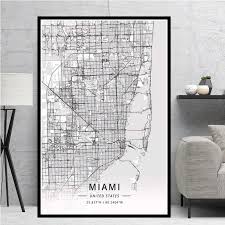 We carry everything from top brand names to those unique you name it, we have it! Poster Prints Hot Miami Orlando Tampa Usa America Map City Travel Oil Painting Canvas Art Wall Pictures Living Room Home Decor Painting Calligraphy Aliexpress
