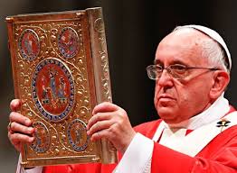 Image result for images of the pope and the bible
