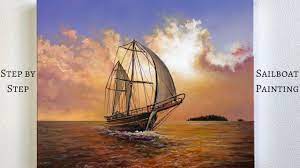 Sailboat sunset step by step acrylic painting (colorbyfeliks) share this post. Sailboat Step By Step Acrylic Painting Colorbyfeliks Youtube