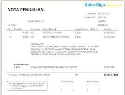 Download kumpulan contoh nota toko.cdr. Satusgiga Pengertian Dan Contoh Nota Penjualan Doc