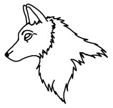 Wolfhead Outlines By Laracoa On Deviantart Wolf Outline Cool Artwork Wolf Tattoos