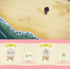 Black Lives Matter Sign On A Beach Acqr In 2020 Animal Crossing New Animal Crossing Animal Crossing Villagers