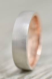 6mm Two Tone Satin Finish Wedding Band In Rose White Rose Gold Mens Wedding Band Mens Wedding Bands Wedding Bands
