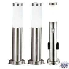 3er Set Rgb Led Aussen Leuchten Dimmer Fernbedienung Garten Lampen