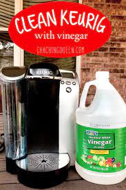 High quality coffee machines such as a coffee machine with grinder often have descaling and cleaning the procedure does not differ from the instructions for descaling with aspirin. How To Clean A Keurig Coffee Maker With Vinegar Cha Ching Queen Homemade Cleaners Recipes Keurig Coffee Makers Coffee Maker Cleaning