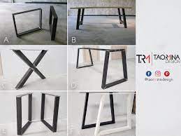2x pieds de table industriel industrial style table legs made to measure metal steel legs trapeze x trapezium industrial style table table legs table style