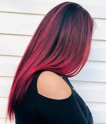 Colour blocking is a cool way to wear black and red hair. 50 New Red Hair Ideas Red Color Trends For 2020 Hair Adviser