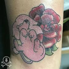 Another Awesome Steven Universe Rose Quartz Lion And Rose Tattoo By Tami Rose 12ozstudios Team Lion And Rose Tattoo Rose Quartz Steven Universe Rose Tattoo