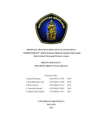 Contoh Proposal Pkm Pengabdian Masyarakat