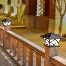 Solar Powered Fence Post Cap Pack Fence Post Caps Pergola Lighting Outdoor